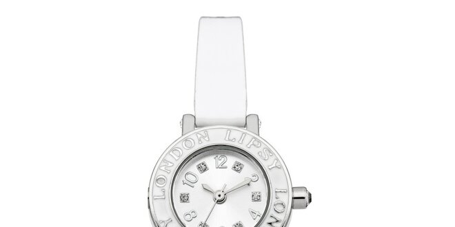 Dámské bílé hodinky s nápisem Lipsy