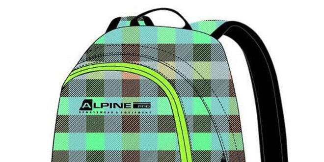 Batoh s barevně kostkovaným vzorem Alpine Pro