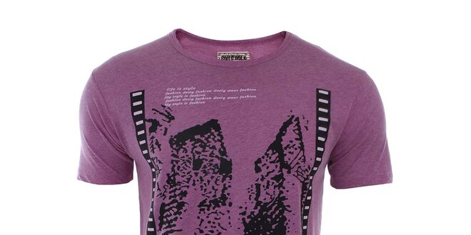 Pánské fialové tričko River Rock