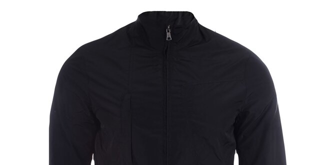 Pánská černá bunda na zip Pitro Filipi