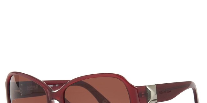 Dámské vínové sluneční brýle Michael Kors