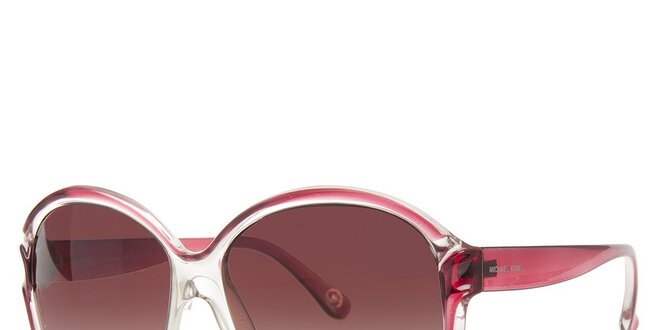 Dámské transparentní sluneční brýle Michael Kors s růžovými detaily