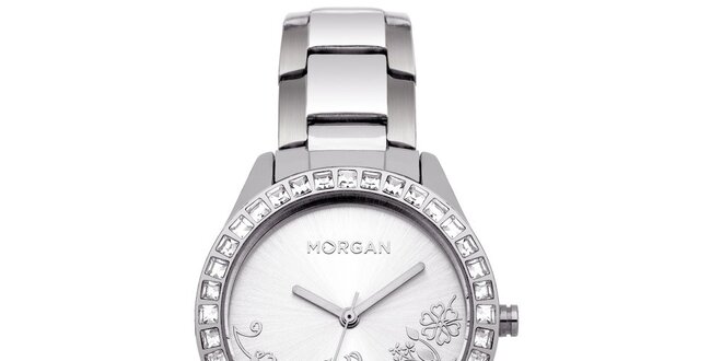 Dámské hodinky z nerezové oceli MORGAN stříbrný ciferník