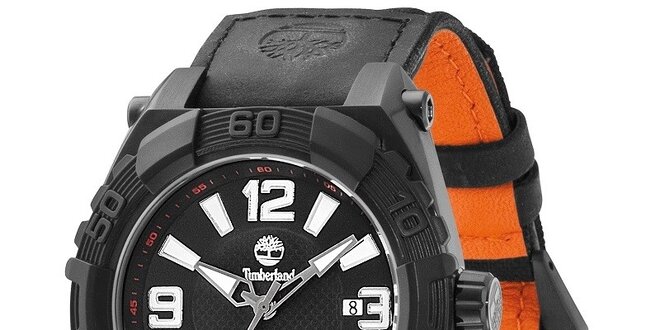 Pánské hodinky Timberland HOOKSET černo-oranžové