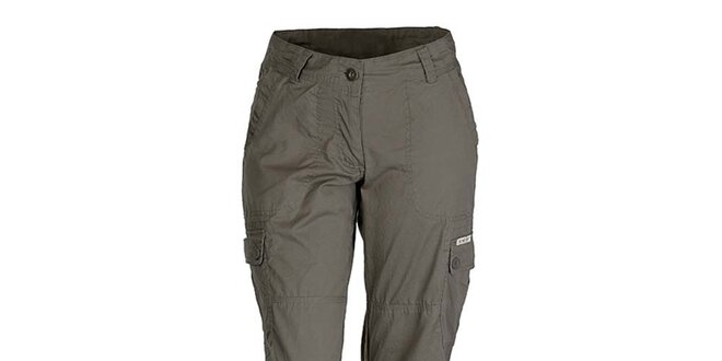 Dámské tmavé kalhoty s možností zkrácení nohavic Bushman