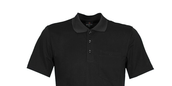 Pánské černé polo tričko Bergson