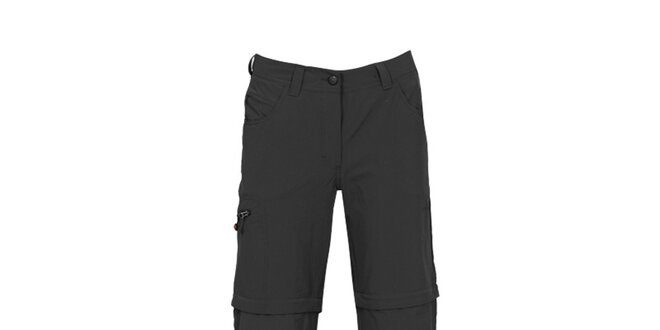 Dámské černé kalhoty se zipy na nohavicích Bergson