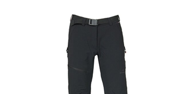 Dámské černé kalhoty s páskem Bergson