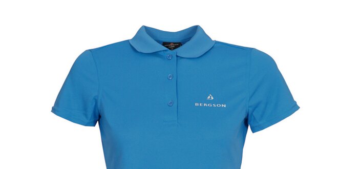 Dámské modré funkční polo tričko Bergson