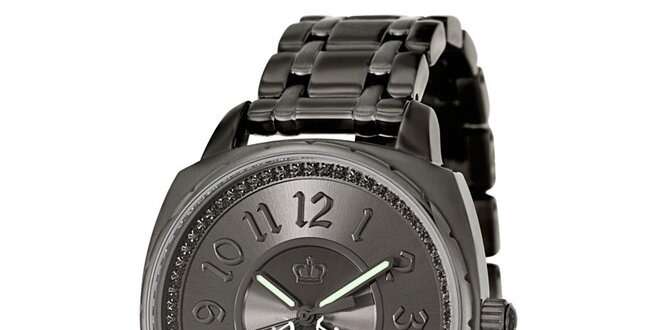 Dámské šedé hodinky z oceli Juicy Couture
