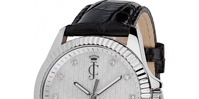Dámské analogové hodinky s hranatými kamínky Juicy Couture