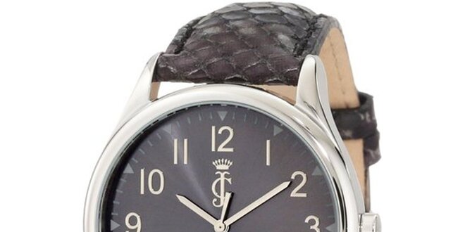 Dámské analogové hodinky s koženým páskem Juicy Couture