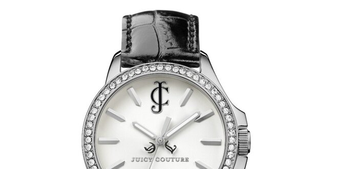 Dámské hodinky s černým náramkem Juicy Couture