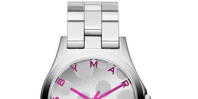 Dámské hodinky z nerezové oceli s růžovými prkvy Marc Jacobs