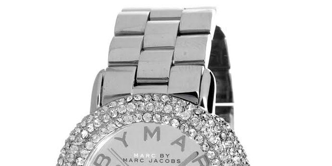Dámské ocelové hodinky se zirkony Marc Jacobs