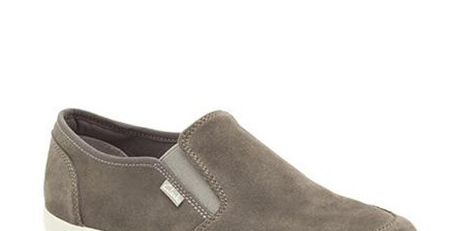 Pánské šedé semišové boty Clarks