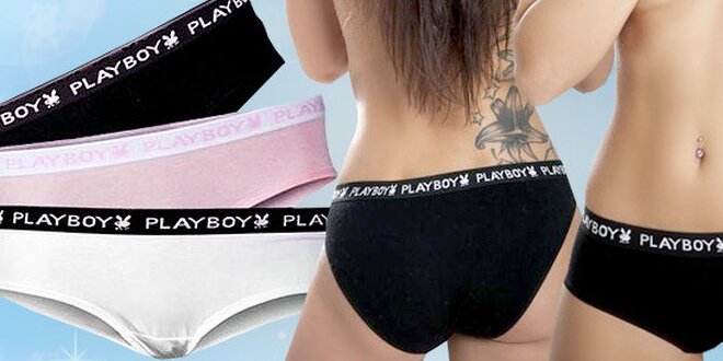 Troje značkové kalhotky Playboy