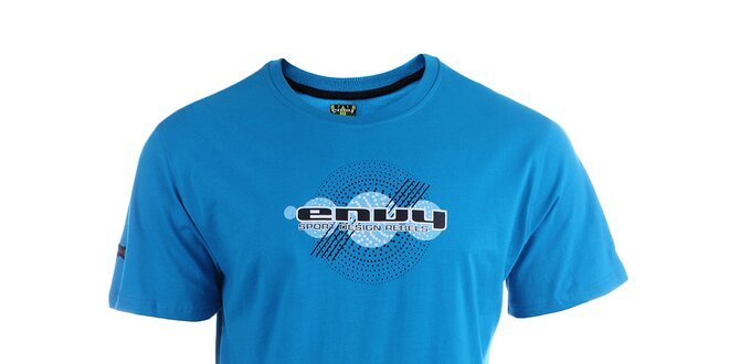 Pánské modré tričko s potiskem Envy