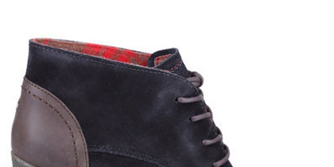 Dámské tmavě modré boty na platformě Tommy Hilfiger