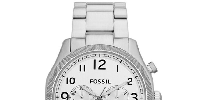 Pánské stříbrné hodinky z nerezové oceli Fossil