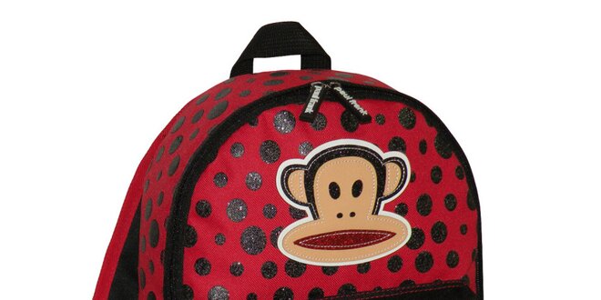 Červený batoh s puntíky Paul Frank