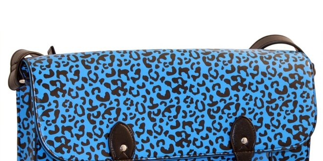 Modrá aktovka s leopardím vzorem Paul Frank