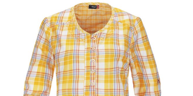 Dámská žlutá košile s tříčtvrtečními rukávy Maier