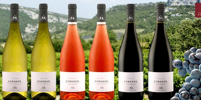 Sada 6 francouzských vín – Dobrý ročník z Luberonu