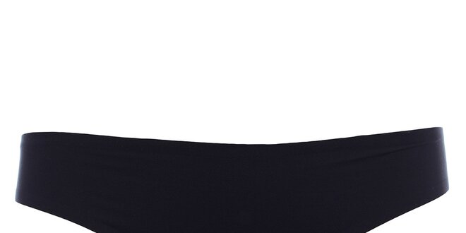 Dámské černé kalhotky s dekorativním perforováním DKNY