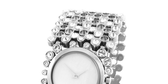 Dámské ocelové hodinky Dolce & Gabbana s kamínky
