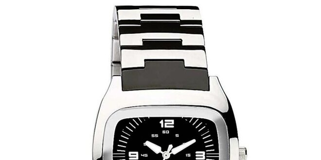 Pánské ocelové hodinky Dolce & Gabbana s černým ciferníkem