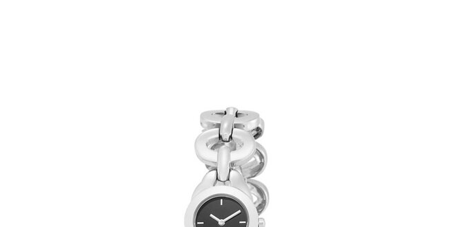 Dámské ocelové hodinky Dolce & Gabbana s černým ciferníkem
