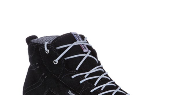 Pánské černé teplé šněrovací boty Kimberfeel