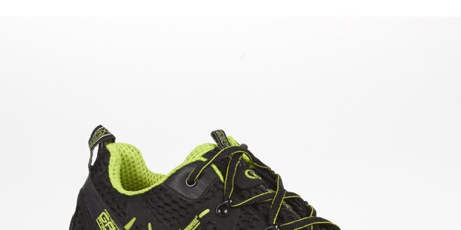Pánské černé boty se světle zelenými prvky Kimberfeel