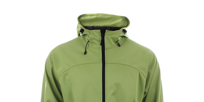 Pánská světle zelená softshellová bunda Trimm