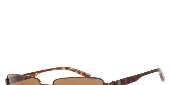 Pánské hnědé sluneční brýle Calvin Klein v odstínu havana