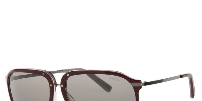 Pánské vínové sluneční brýle Calvin Klein s polarizovanými skly