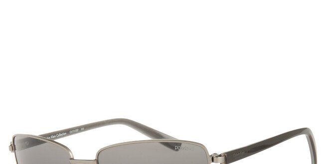 Pánské černo-stříbrné sluneční brýle Calvin Klein s polarizovanými skly