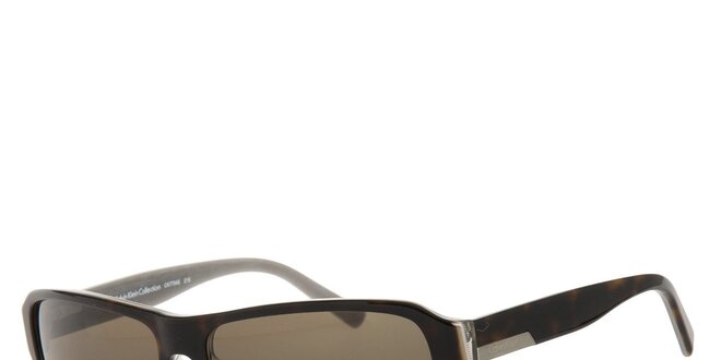 Pánské sluneční brýle Calvin Klein v odstínu havana