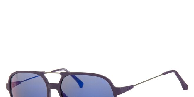 Pánské fialové sluneční brýle Calvin Klein se zrcadlovými skly