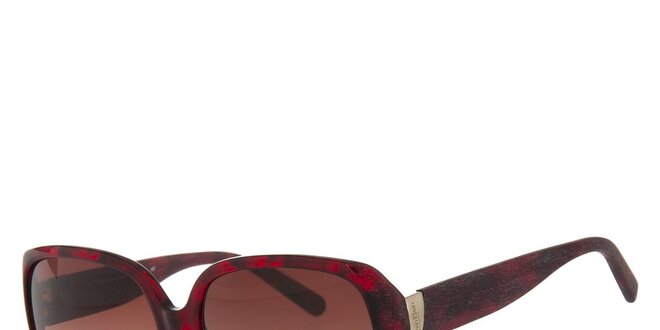 Dámské rubínově červené sluneční brýle Calvin Klein