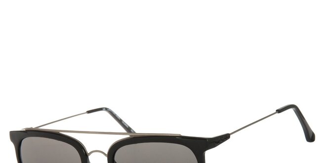 Dámské černé sluneční brýle Calvin Klein s kovovými detaily