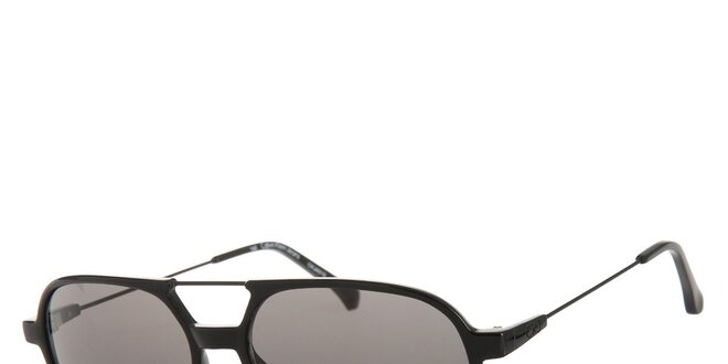 Dámské černé sluneční brýle Calvin Klein s kovovými detaily