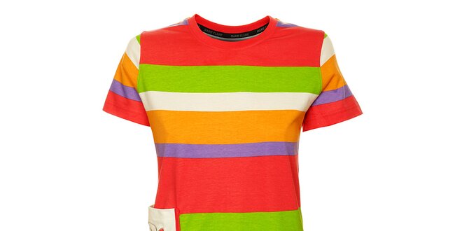 Dámské barevné proužkované pyžamo Marie Claire - šortky a tričko
