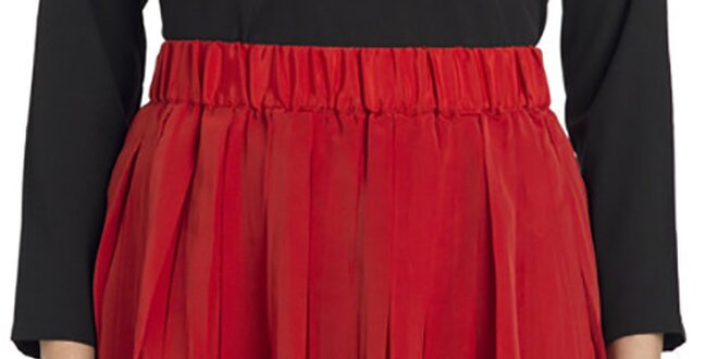 Dámská červená plisovaná minisukně Compania Fantastica