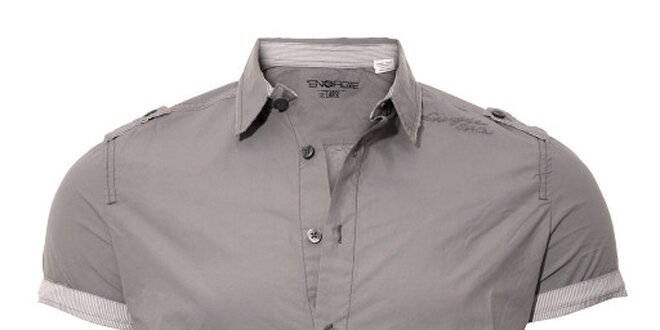 Ležérní pánská košile Energie v šedé barvě
