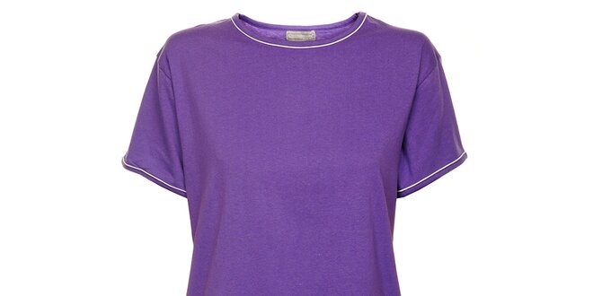 Dámské fialové pyžamo Cocodream - šortky a tričko