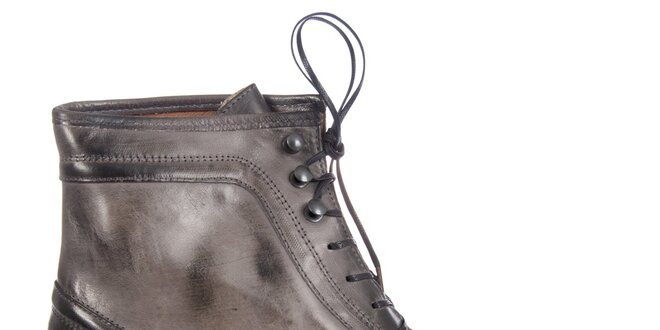 Dámské ocelově šedé kotníkové boty Hudson