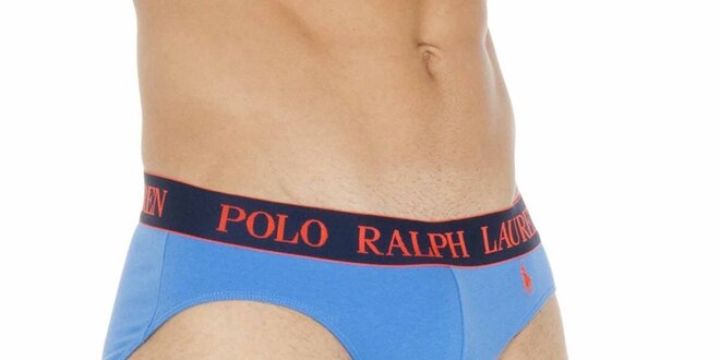 Pánské světle modré slipy s výšivkou Ralph Lauren