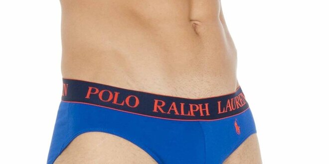 Pánské modré slipy s výšivkou Ralph Lauren